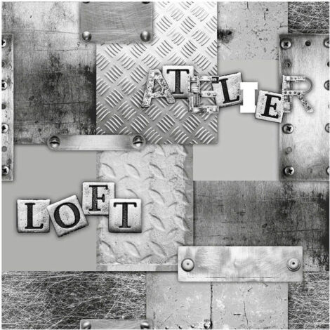 Toile cirée au mètre - Largeur 140 cm - Loft - Gris