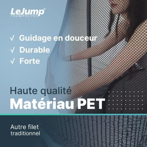 Trampoline Extérieur Ø305cm Noir Rond LEJUMP Pumpkin