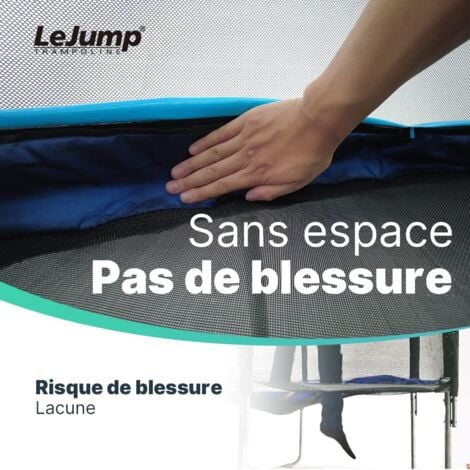 Trampoline Extérieur Ø305cm Noir Rond LEJUMP Pumpkin