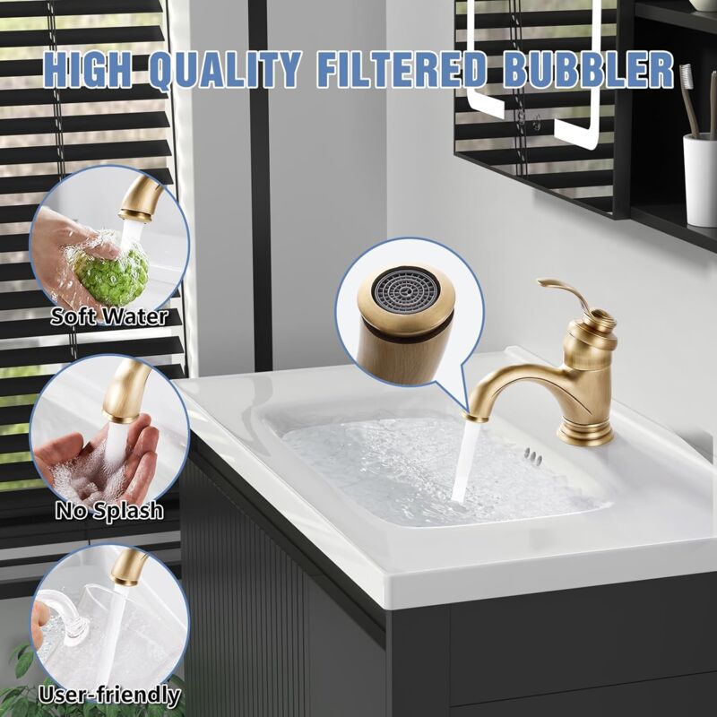 Rubinetto per lavabo monocomando, rubinetto per lavabo dal design