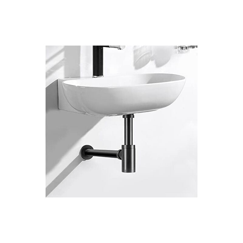 Keymark - Sifone Universale In Ottone Per Lavabo E Lavandino, 1 1/4 X 32 Mm, Con Scarico Su Misura, Antiodore, Rotondo, Colore: Nichel Spazzolato | Leroy Merlin