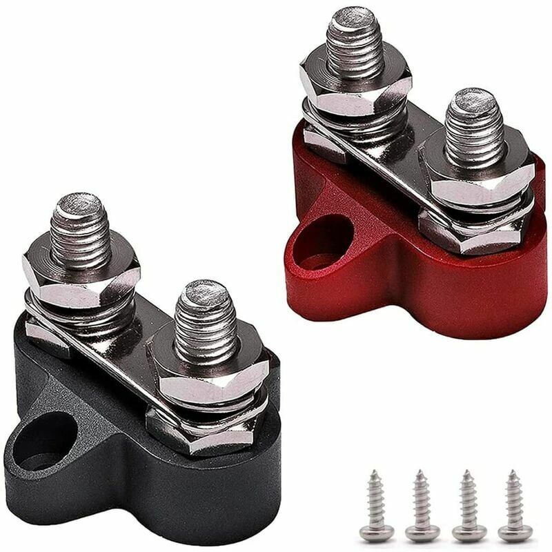 2 Barre Di Distribuzione Ottone M8 300A - Con Copertura Isolante Per Auto, Barche E Camper - Foto 7