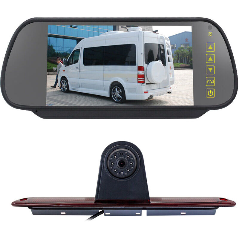 4.3 Pollici Monitor + HD CCD Notte viosn Bagagliaio Manico retrovisione Macchina Fotografica per Transporter Mercedes Benz Sprinter W906 /V W Caravelle