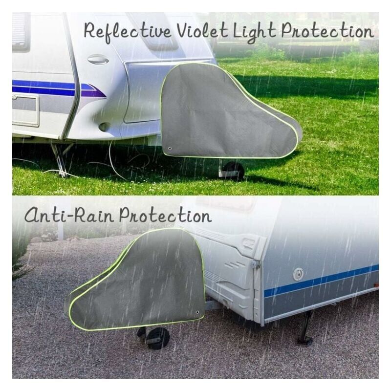 Copertura Gancio Di Traino, Copertura Protettiva Per Roulotte E Rimorchi Grigio | Leroy Merlin - Foto 8