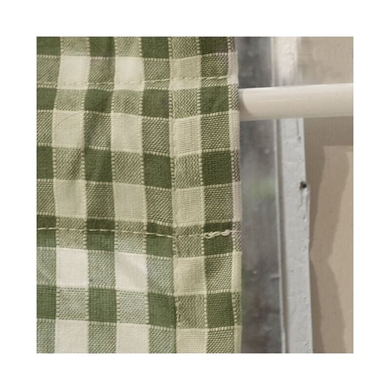 Tenda A Metà Livello Pickluc Per Cucina – 2 Pannelli Oscuranti 76x91 Cm, Blu, Con Tasca Per Asta - 3