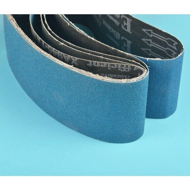 Set 6 Nastri Abrasivi In Ossido Di Alluminio - Grana 60/80/100/120/150/180 Per Levigatura - Foto 7