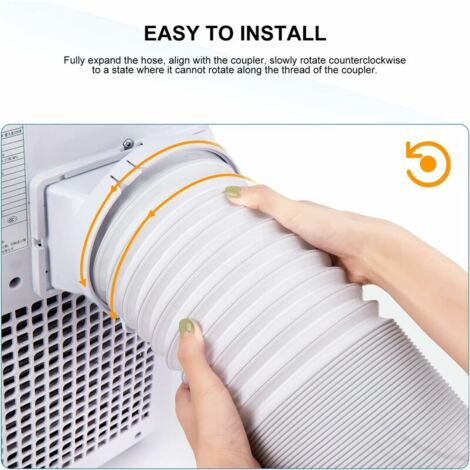 Tubo Di Scarico Condizionatore 1.8m | Kit Con Connettore E Morsetti | Ricambio - Foto 7