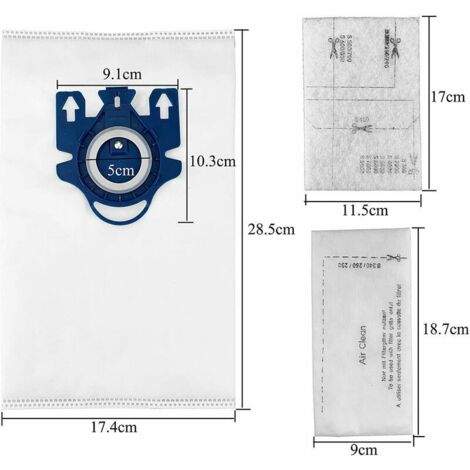 Sacchetti Miele Hyclean 3D GN - Confezione Da 4 Con Filtri, Per Aspirapolvere Scatola Metallica - Foto 12