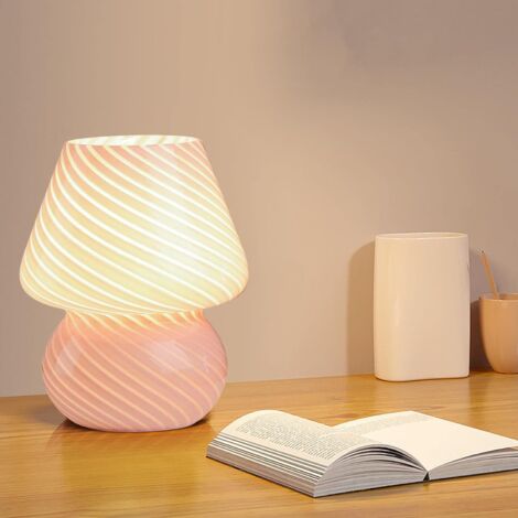 Lampada Da Comodino Con Paralume A Fiore Di Seta Orchidea – 33 Cm, Base In Metallo, Luce Calda 3W Inclusa, Per Camera Da Letto E Soggiorno - 3