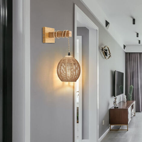 Lampada Da Terra Ricaricabile In Rattan - 5200mAh 3 Temperature Colore Regolabile