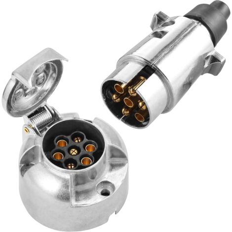 DARKGUARD Presa Rimorchio 7 Pin Impermeabile - Connettore 12V Per Auto E Caravan