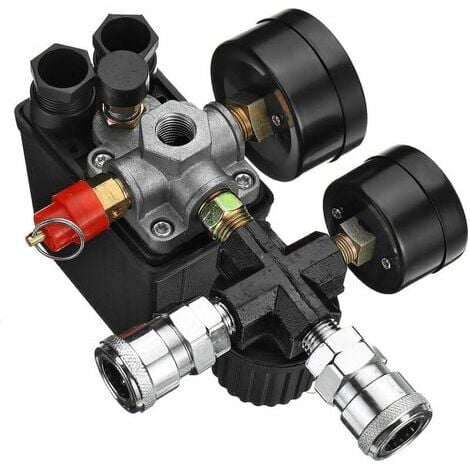 Raccordi Per Valvole Di Sicurezza Compressore Aria - Con Manometri, Controllo Pressione - Foto 2