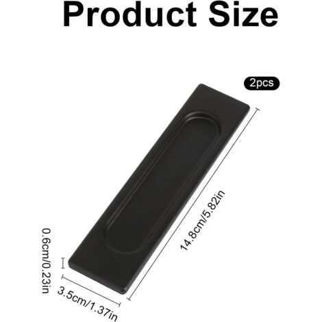Maniglia Per Porta Del Balcone FELGNER 0047 – Alluminio Resistente Alle Intemperie Per Esterno (Montaggio Facilitato, 70x22x28 Mm)