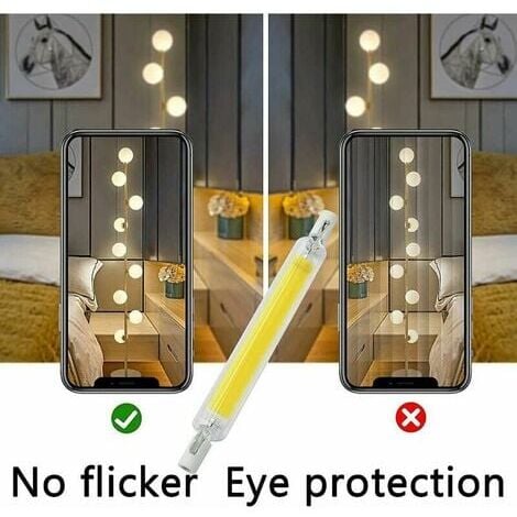 Confezione da 2 Lampadine LED R7S 118mm 20W Dimmerabile, Bianco Caldo 3000K 3000LM, Lampada Sostitutiva Lineare Alogena J118 300W, Illuminazione a 360 Gradi, Senza Sfarfallio, Tubi LED R7S OCB per Pro