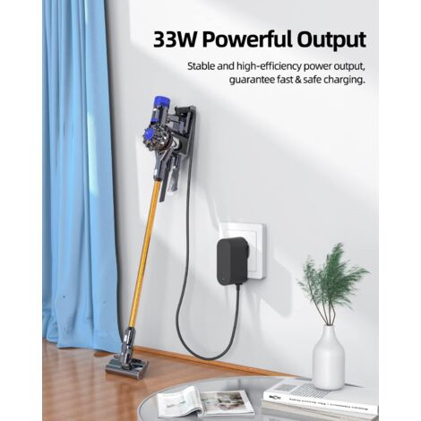 Caricabatterie per aspirapolvere da 30,45 V per Dyson V10/V11/V12/V15, caricabatterie per aspirapolvere Dyson Adattatore di alimentazione Parti di ricambio per aspirapolvere
