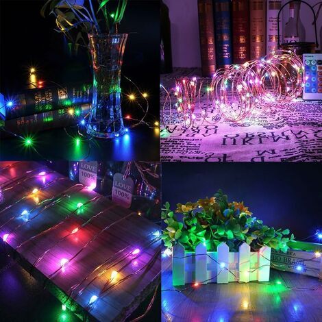 Luci Solari Da Esterno A Stringa, 22m 200 LED, 8 Modalità, IP55, Con Telecomando E Pannello Regolabile, Per Giardino E Feste - 3