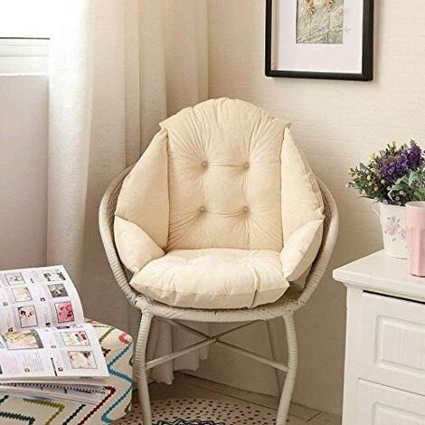Cuscino per sedia in pelle, morbido, in memory foam, con retro