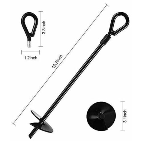 10 Ancoraggi A Profilo W Per Recinzione - Altezza 50 Cm, Spessore 1,3 Mm - In Ferro Zincato A Caldo - Made In Germany - Per Reti Anti-cinghiali E Fauna Selvatica