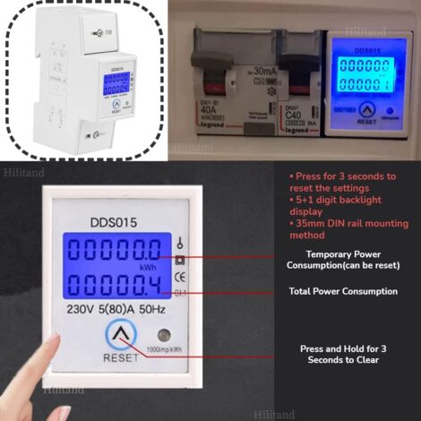 Misuratore Consumo Elettrico WiFi - Contatore Energia Monofase 220V Con App - Foto 12