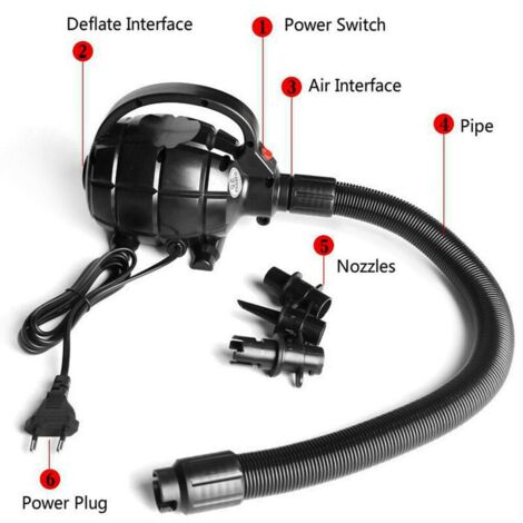 infactory pompa d'aria elettrica: Pompa d'aria a batteria con 3
