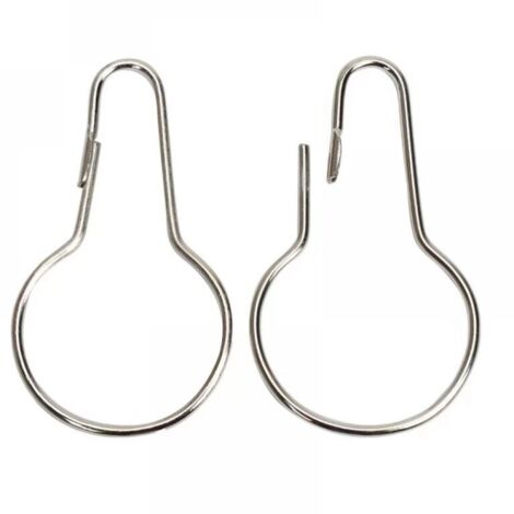 SOCE Ganci per tenda da doccia antiruggine, anelli per tenda da doccia