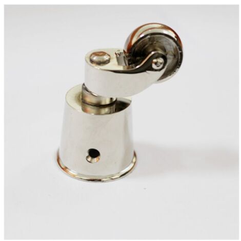2 Rotelle Girevoli In Ottone Massiccio Per Mobili, Diametro 45 Mm, Finitura Anticata, Marrone, Per Divani E Poltrone