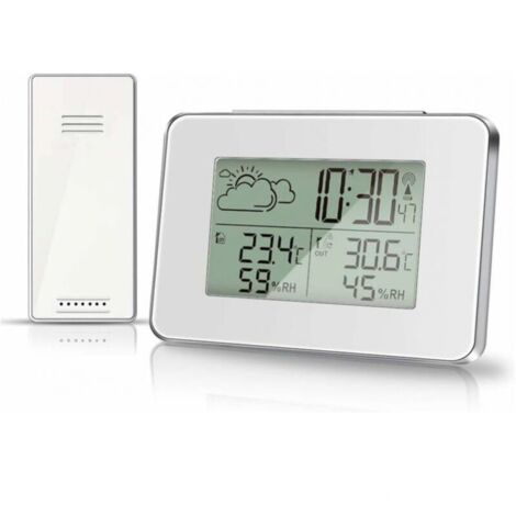 Casativo Stazione meteo wireless con sensore esterno, barometro e trend meteo