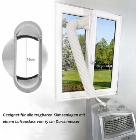 Adattatore Per Finestra Condizionatore Portatile 150mm - Interfaccia Per Tubo Di Scarico, Sigillante - Foto 3
