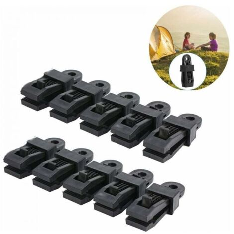 15 Pezzi Clip per Teloni Set, Tarp Clips per Tenda Ombreggiante di Fissaggio, Ganci per Tende da Sole Esterno Ganci per Teloni di Fissaggio Istantanea