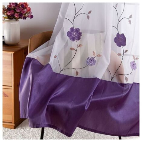 Tende Trasparenti in Voile 140 x 245 cm con Occhielli