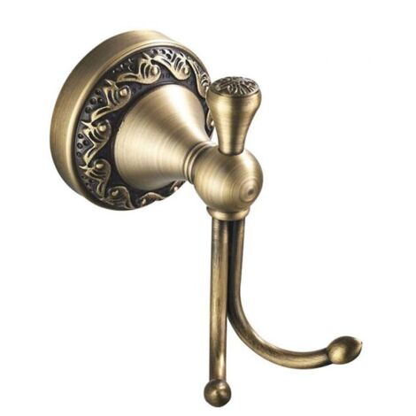 Fuxxer® Ganci antichi, ganci per asciugamani, ganci in ferro, oro, set da 4 pezzi