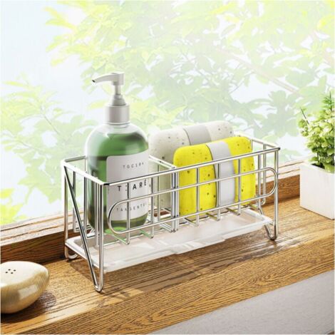 Organizer Cucina Antigoccia Porta Spugne Lavello, Organizer Per Lavello Da Cucina, Alluminio Portaspugne In Offerta