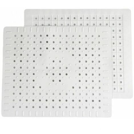 Set Bianco Di 2 Tappetini Protettivi In Gomma Antiscivolo Resistenti Per Il Lavello Della Cucina Facili Da Pulire E Da Tagliare Da Soli Ymyny 87882005