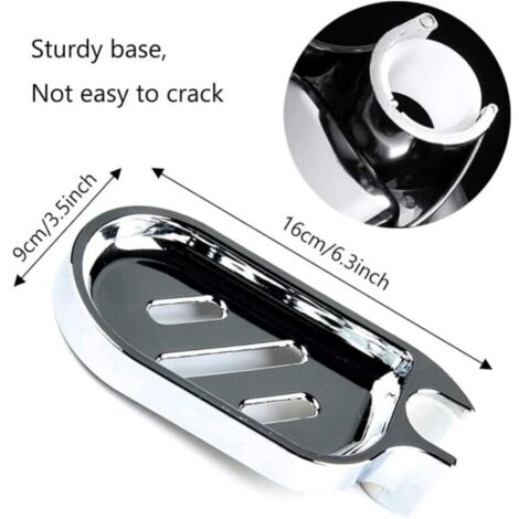 Ganci autoadesivi Gancio per clip per asta per tenda senza punzonatura Gancio per asta per tenda da doccia Supporto per gancio per appendere clip fissa per uso domestico  15