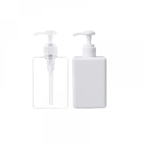 Set 4 Dispenser Sapone In Plastica PET 300ml Con Etichette Impermeabili – Marrone