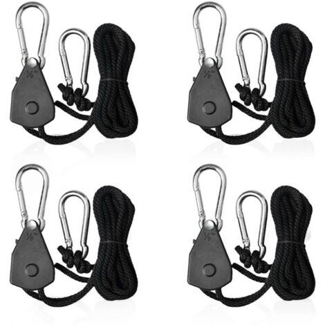 Kit 4 Corde Riflettenti Per Tenda Con Cricchetti Regolabili - 5mt, Leggere E Resistenti Per Campeggio, Teloni