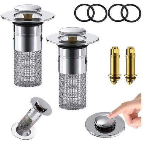Tappo scarico pop-up per lavabo Tappo per acqua per lavandino per vasca Dimensioni standard europee per vasca da bagno  13