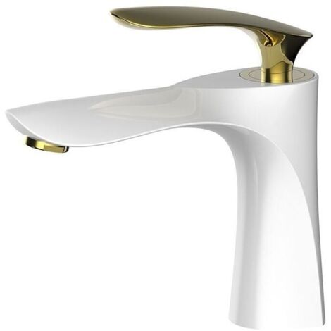 BOAOTX Rubinetto da bagno nero retrò Rubinetto per lavabo in ottone antico con doppia maniglia