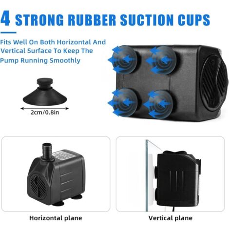 Pompa Acqua Mini 1800 L/h - Per Acquario, Fontana, Laghetto, 25W, 3 Ugelli - Foto 13