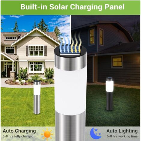 Luci Solari Da Giardino A Vento – Fiore Di Loto In Metallo Con Sfera Di Vetro, Luce LED Calda, Impermeabile IP65, Decorazione Da Esterno Alta 90cm
