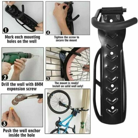 Supporto da parete per bici in legno, portabici in legno - Italia
