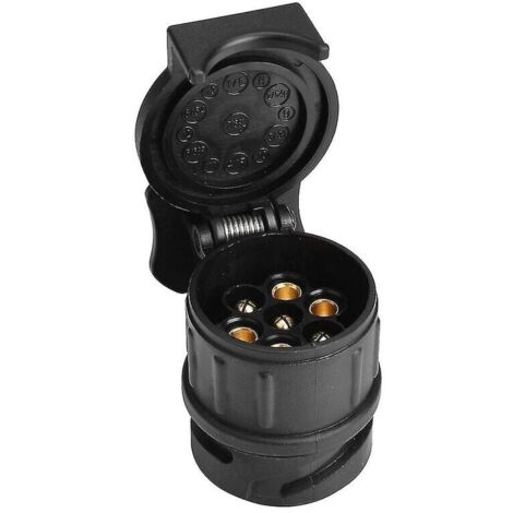 Adattatore Da 13 A 7 Pin Per Rimorchio, 12V, Convertitore Da 13 Pollici A 7 Pin, Connettore Impermeabile Per Roulotte E Caravan, Plug-and-play