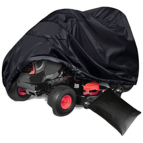 Copertura Per Motocoltivatore In Tessuto Oxford 420D - Impermeabile E Antivento, Nero (61x30x24/139,7 Cm)