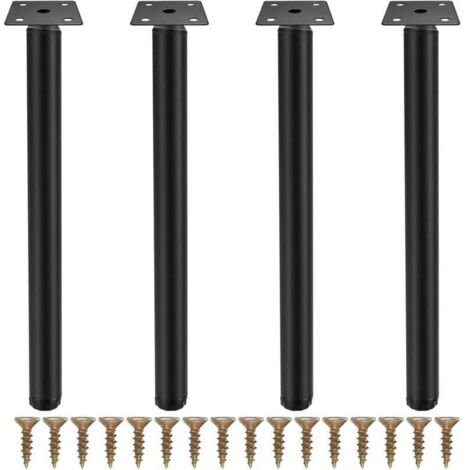 Gambe da tavolo in metallo da 30 cm, 2 aste di metà secolo, mobili moderni in stile industriale per tavolino da caffè, scrivanie, banco, mobili fai da te, con piedini di protezione