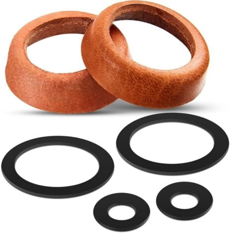 Set Guarnizioni Pompa A Manico Tipo 75 - In Pelle E Silicone | Per Pompe Da Giardino E Fontane - Foto 5