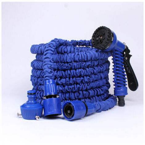 Tubo Da Giardino Espandibile Con Pistola A Spruzzo A 8 Getti Cinghia Robusta E Raccordi In Ottone Massiccio Tubo Da Giardino Flessibile E Antipiega Dimensioni 22 M Nero 88401599 - Foto 3