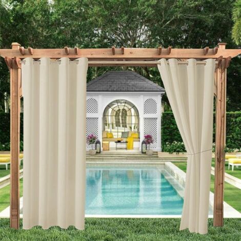 HolidayIdeas Tende Da Esterno Antivento 4 Pannelli – Impermeabili, Con Occhielli E Passanti – 279x241 Cm - 3