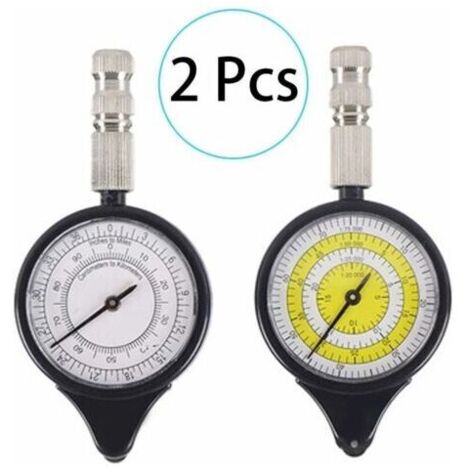 MAPPA TELEMETRO MAPPA Misuratore Contachilometri Multifunzione Bussola Curvimetro 134763616903 - Foto 6