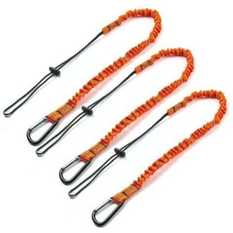 Cordino Sicurezza Poliestere Cordino Elastico Di Sicurezza A Spirale Per Telemetro - In Poliestere E Lattice, Per Caccia, Pesca, Escursioni Lanyard Spirale Retrattile