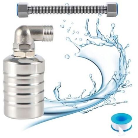 1/2 valvola di controllo automatica del livello dell'acqua valvola a sfera galleggiante valvola a galleggiante automatica valvola di controllo del livello dell'acqua serbatoio dell'acqua 1 Pc  15